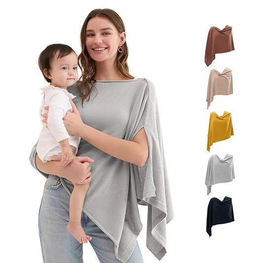 Momcozy Nursing Cover Grey