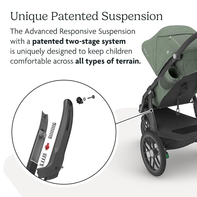Ridge Jogging Stroller | Green Mélange/Carbon Frame