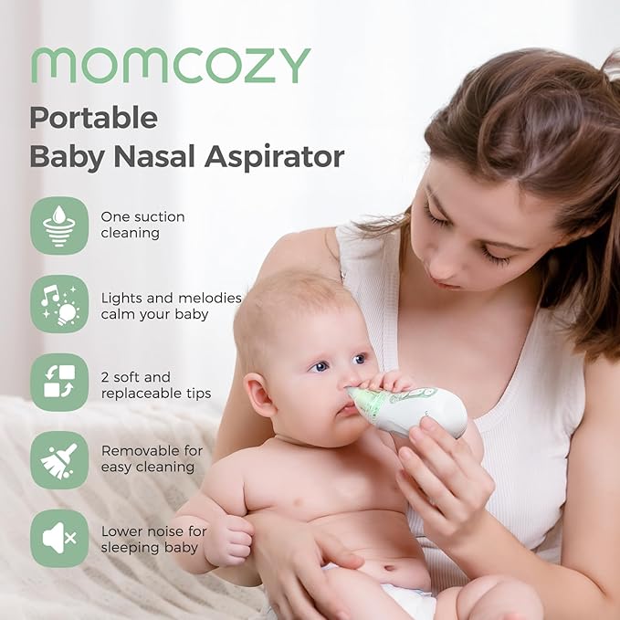 Momcozy Electric Baby Nasal Aspirator, 3 Suction Levels