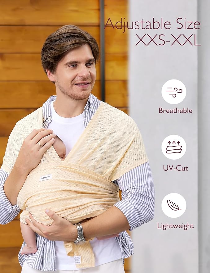 Momcozy Baby Carrier AirMesh Beige