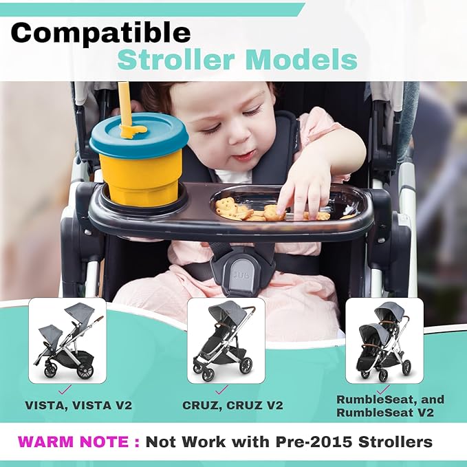 Snack Tray for UPPAbaby Vista/Vista V2/Vista V3/Cruz/Cruz V2/ RumbleSeat/RumbleSeat V2