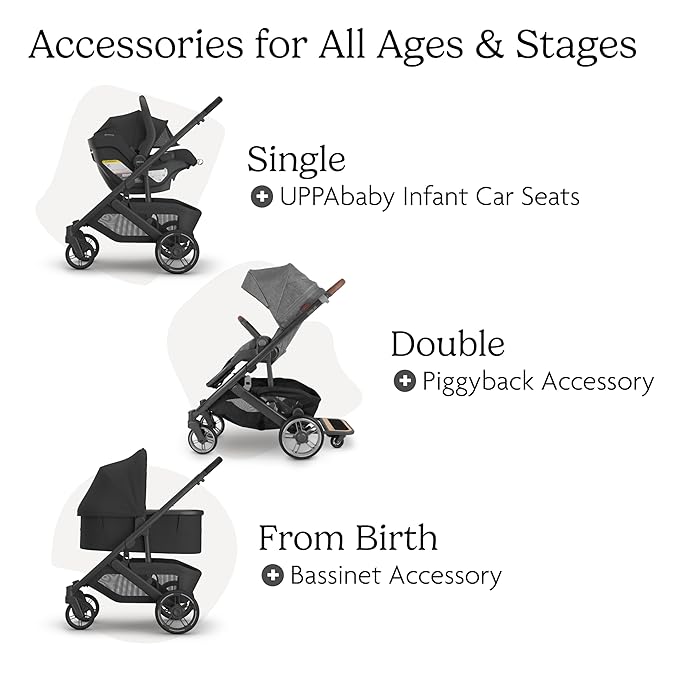 Cruz V3 Stroller | Charcoal/Carbon Frame/Black Leather