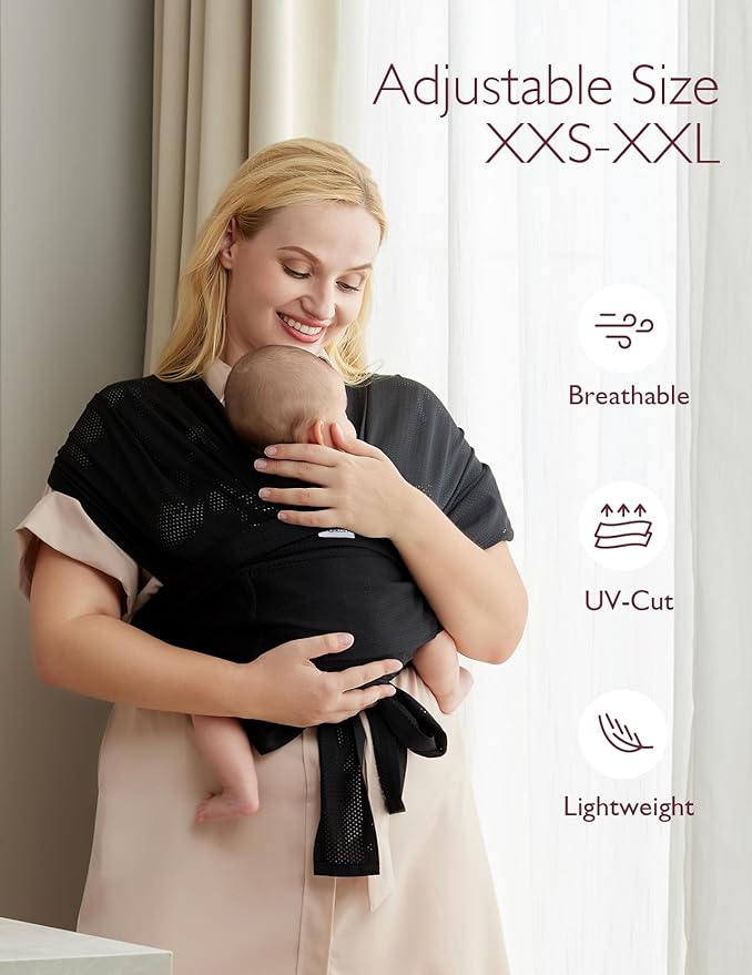 Momcozy Baby Carrier AirMesh Black