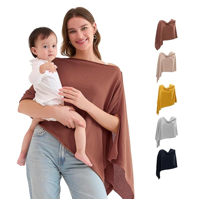 Rose Taupe Momcozy Nursing Cover