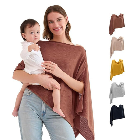 Rose Taupe Momcozy Nursing Cover