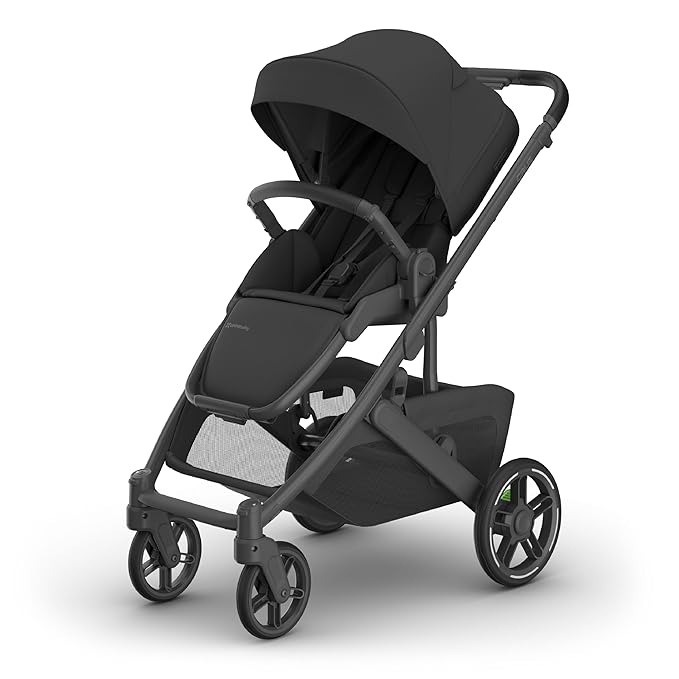 Cruz V3 Stroller | Charcoal/Carbon Frame/Black Leather