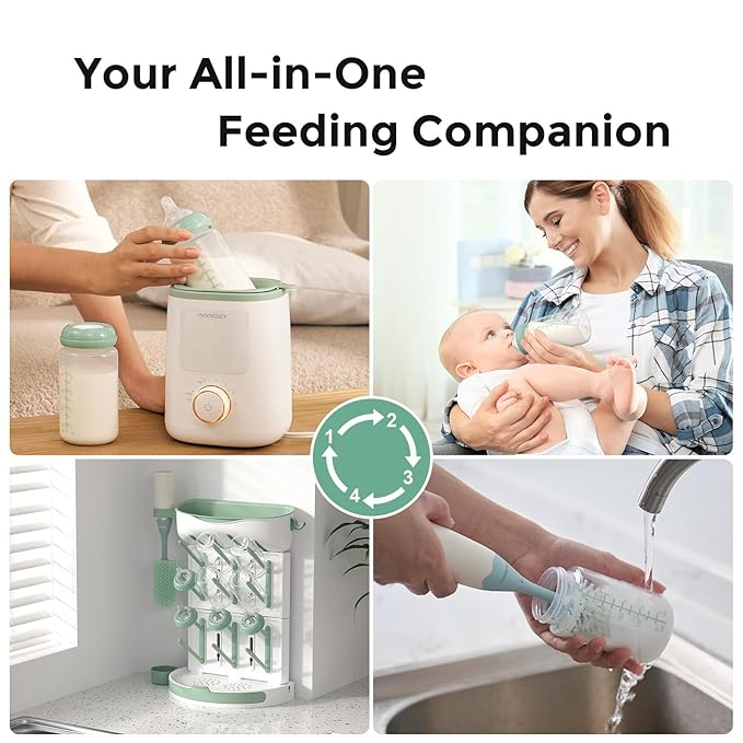 Momcozy 10oz Wide-Neck Natural Baby Bottle