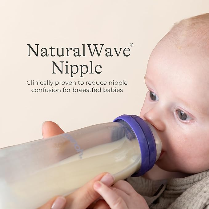 Anti-Colic Glass Baby Bottles, 8 Ounces