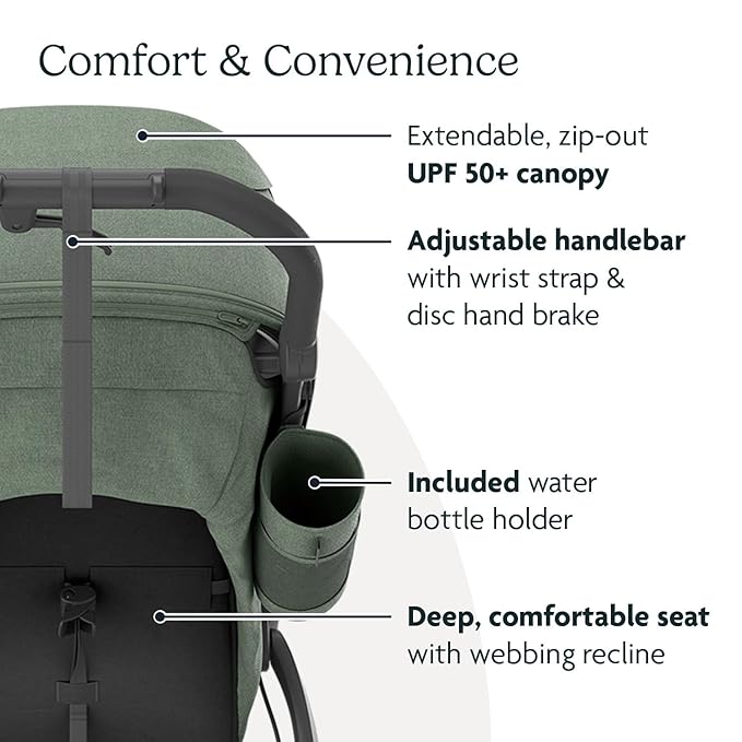 Ridge Jogging Stroller | Green Mélange/Carbon Frame