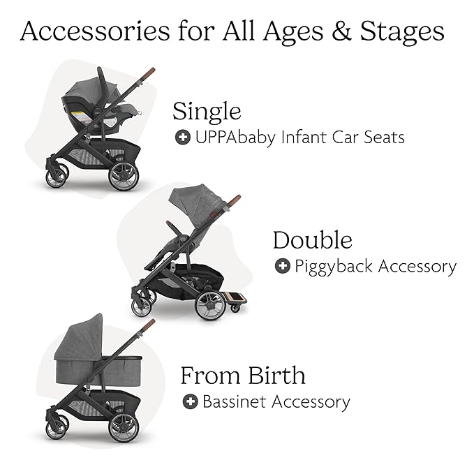 Cruz V3 Stroller | Charcoal Mélange/Carbon Frame/Saddle Leather