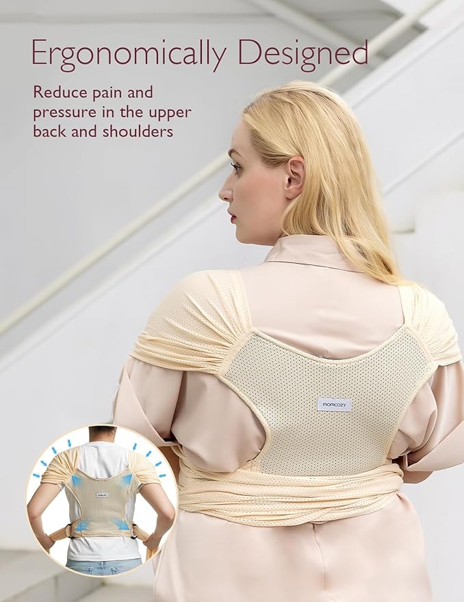 Momcozy Baby Carrier AirMesh Beige