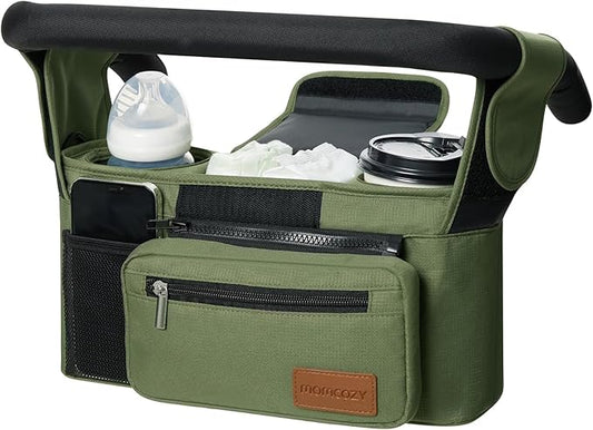Momcozy Universal Stroller Organizer with Insulated Cup Holder