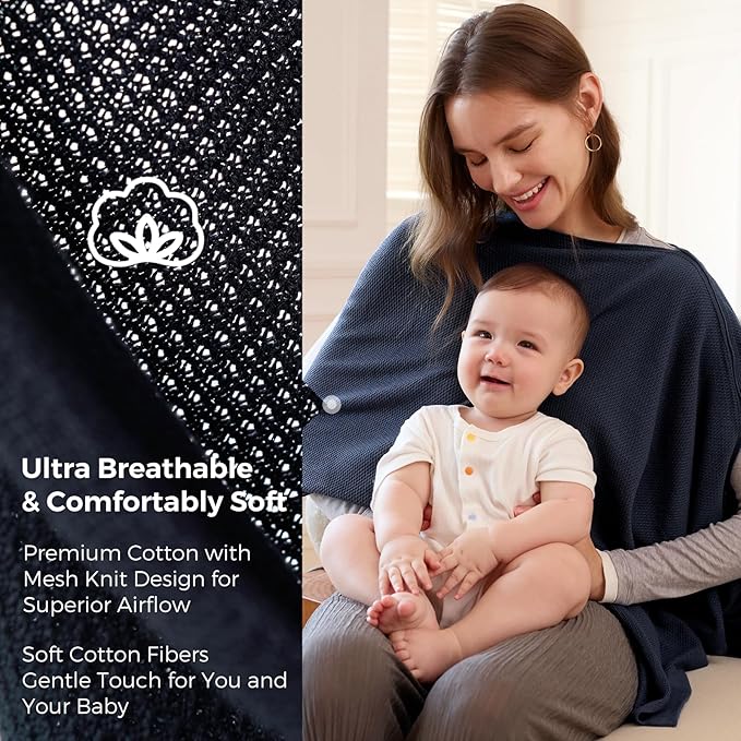 Black Momcozy Nursing Cover