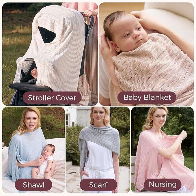 Momcozy Ultra-Light Nursing Cover White
