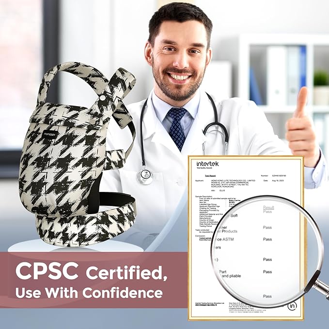 Momcozy Baby Carrier Houndstooth
