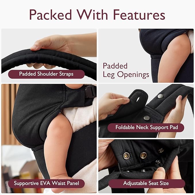 Momcozy Baby Carrier Black