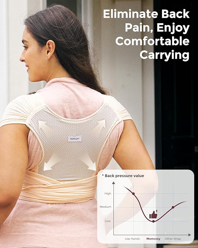 Momcozy Baby Carrier AirMesh Light Beige