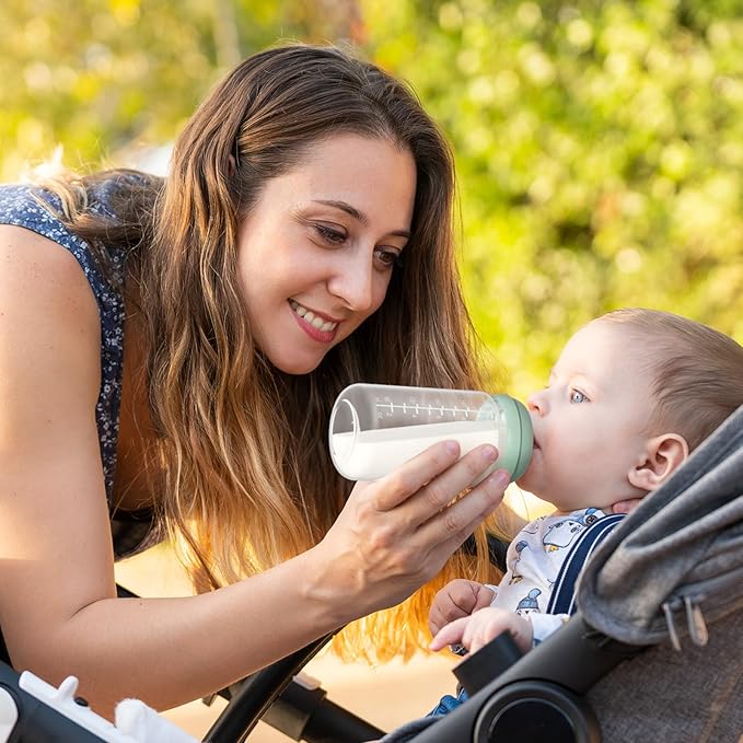 Momcozy 10oz Wide-Neck Natural Baby Bottle