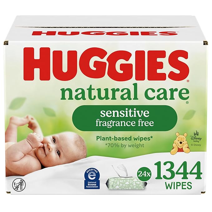 Natural Care Sensitive Baby Wipes, Unscented, 24 Pack