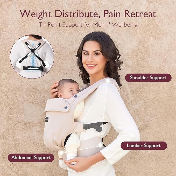 Momcozy Baby Carrier Khaki