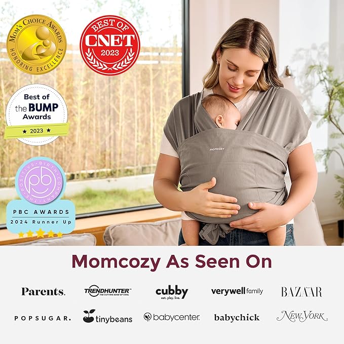Momcozy Baby Wrap Carrier Brown