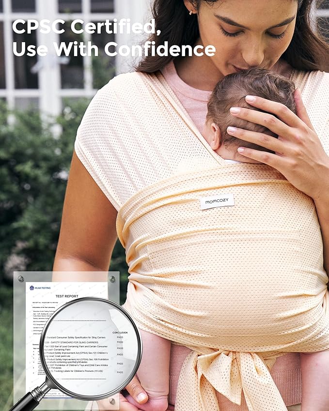Momcozy Baby Carrier AirMesh Light Beige