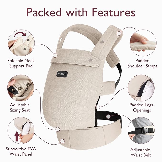 Momcozy Baby Carrier Khaki