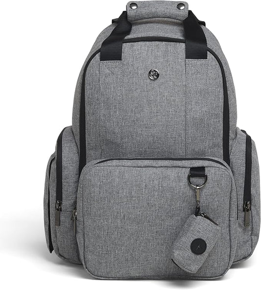 Signature Hug Pack Diaper Backpack, Dark Grey Heather