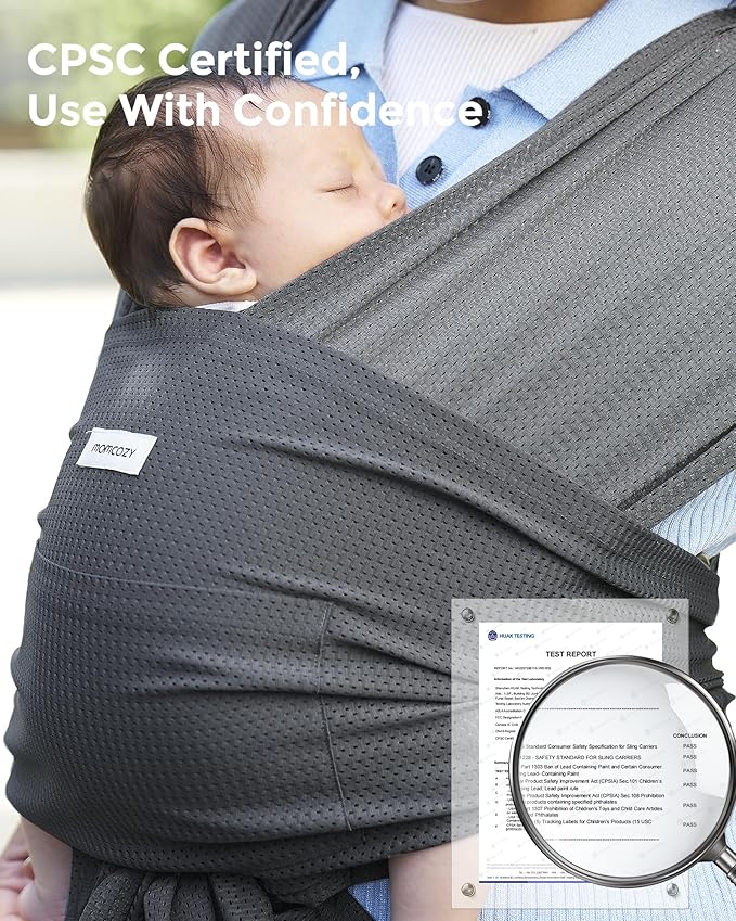 Momcozy Baby Carrier AirMesh Charcoal Gray