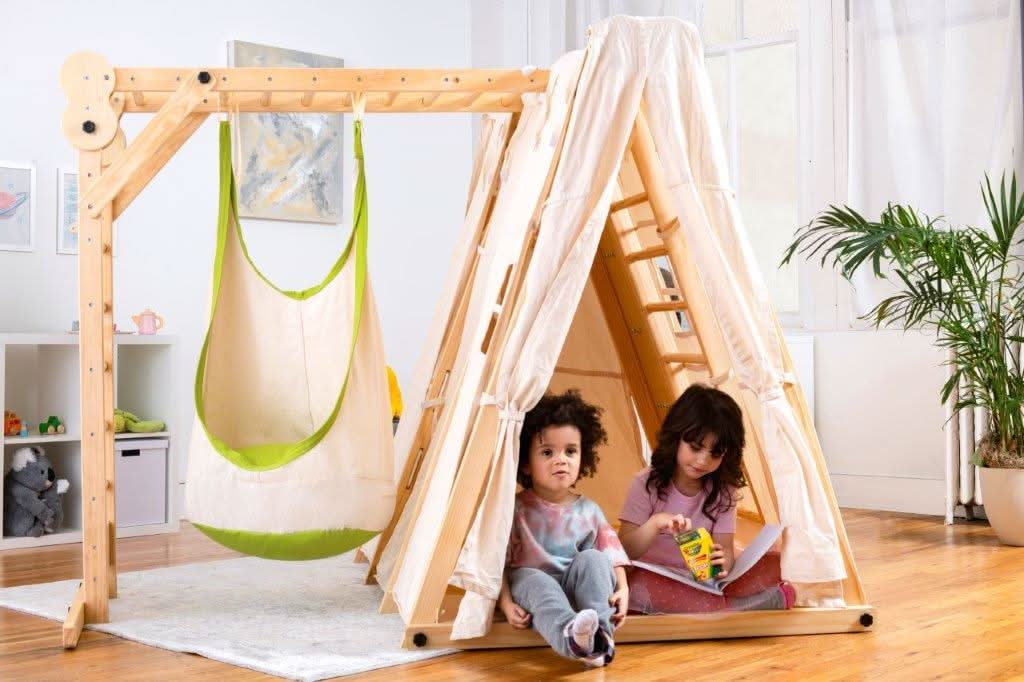 Chestnut - 8-in-1 Indoor Jungle Gym for Toddlers