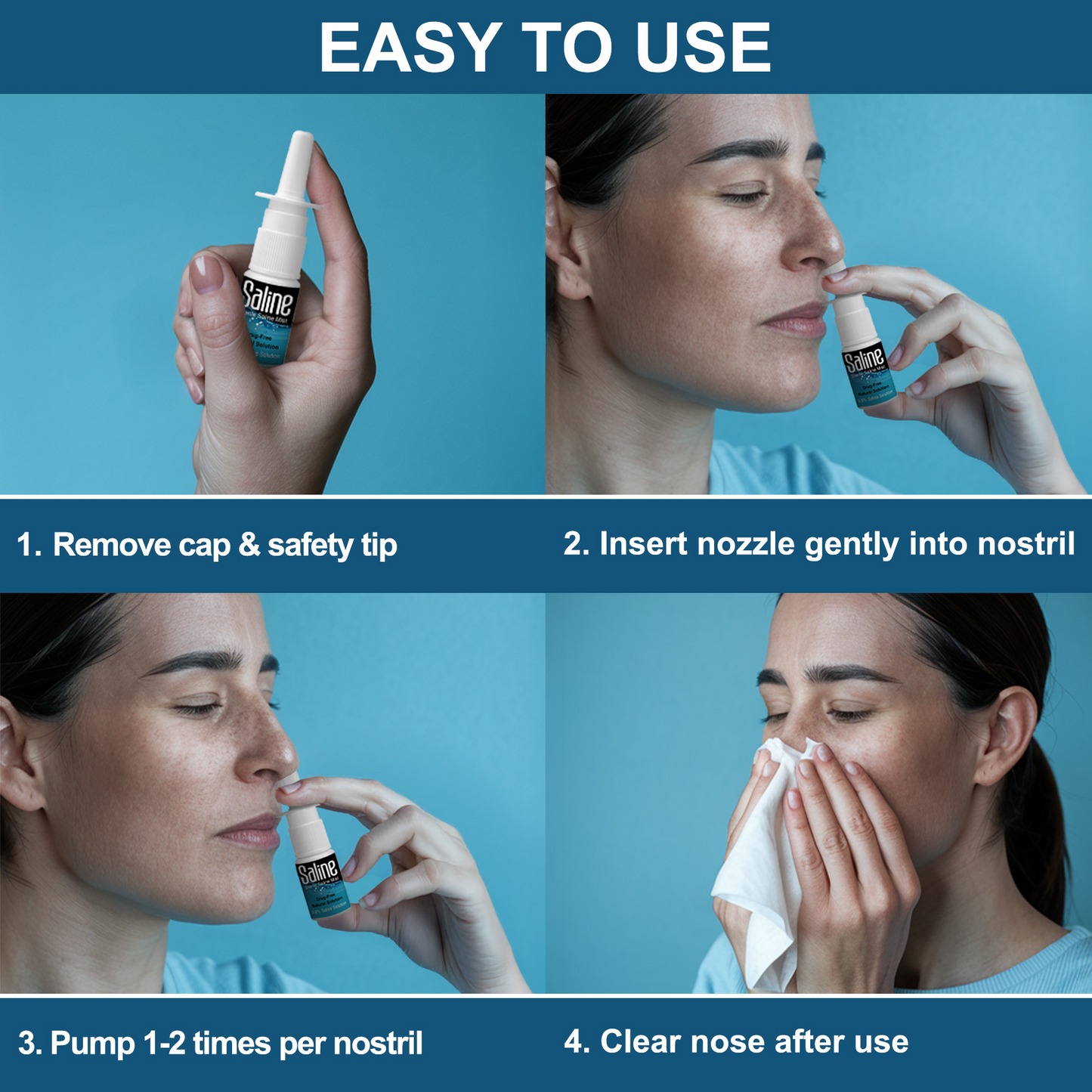 Baby Saline Nasal Spray 30ml – Preservative Free Congestion Relief by Shusher Care