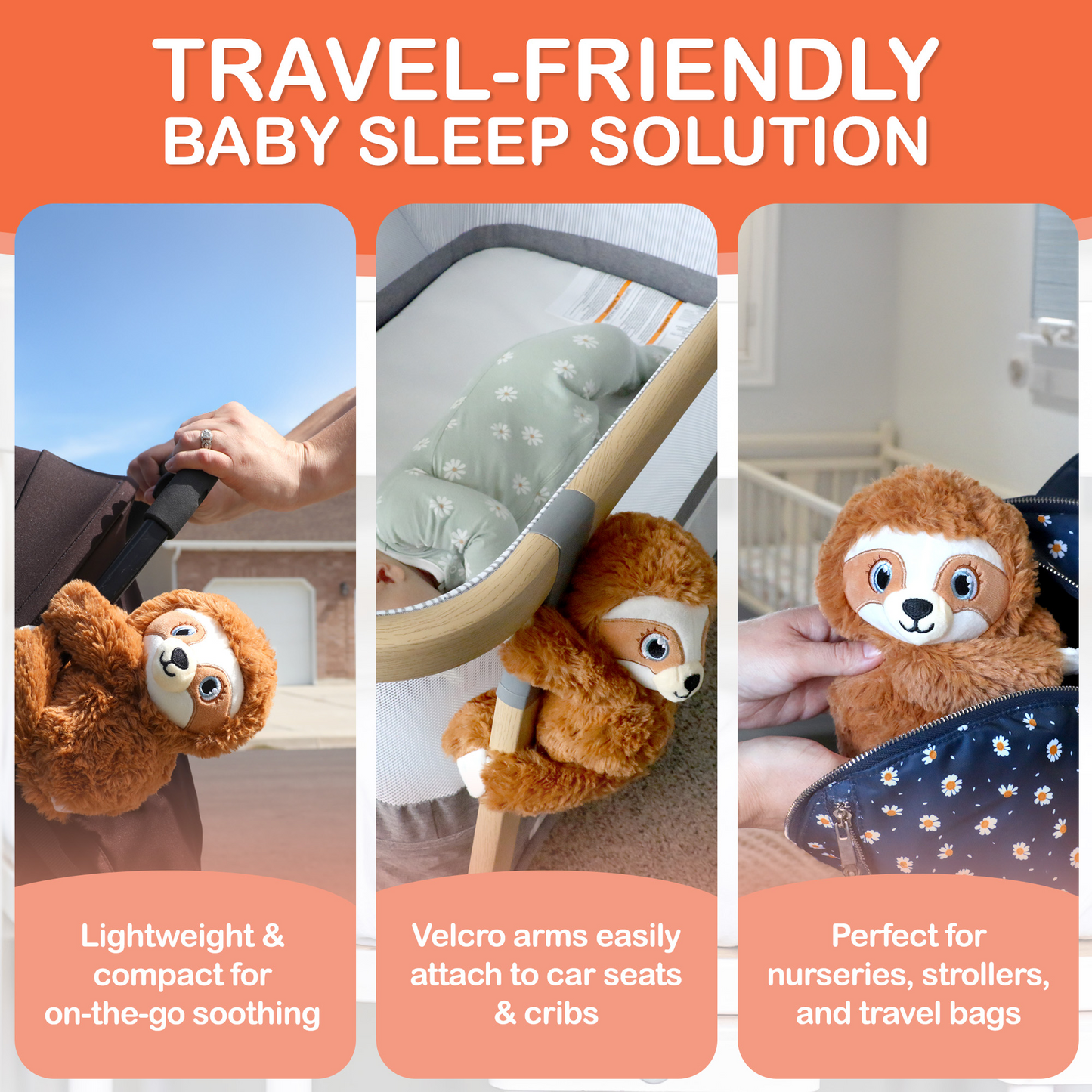 Baby Shusher Sloth Plush Sound Machine