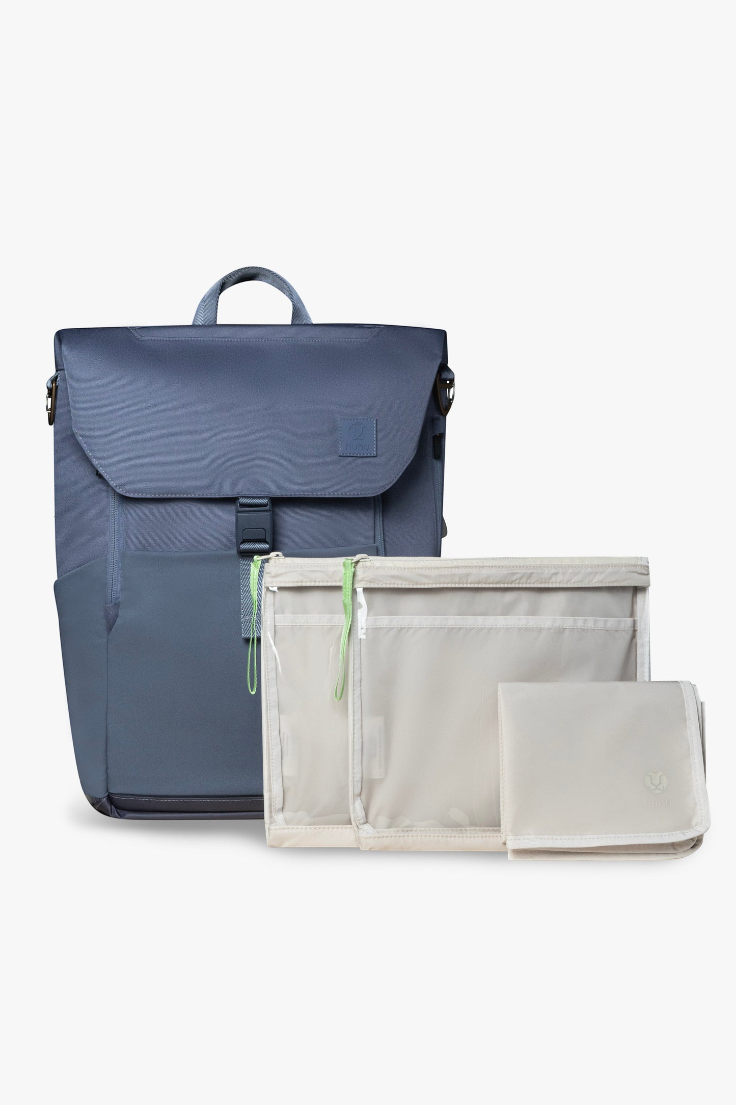 Everyday Diaper Backpack & Changing Wallet Bundle / Dusky Blue