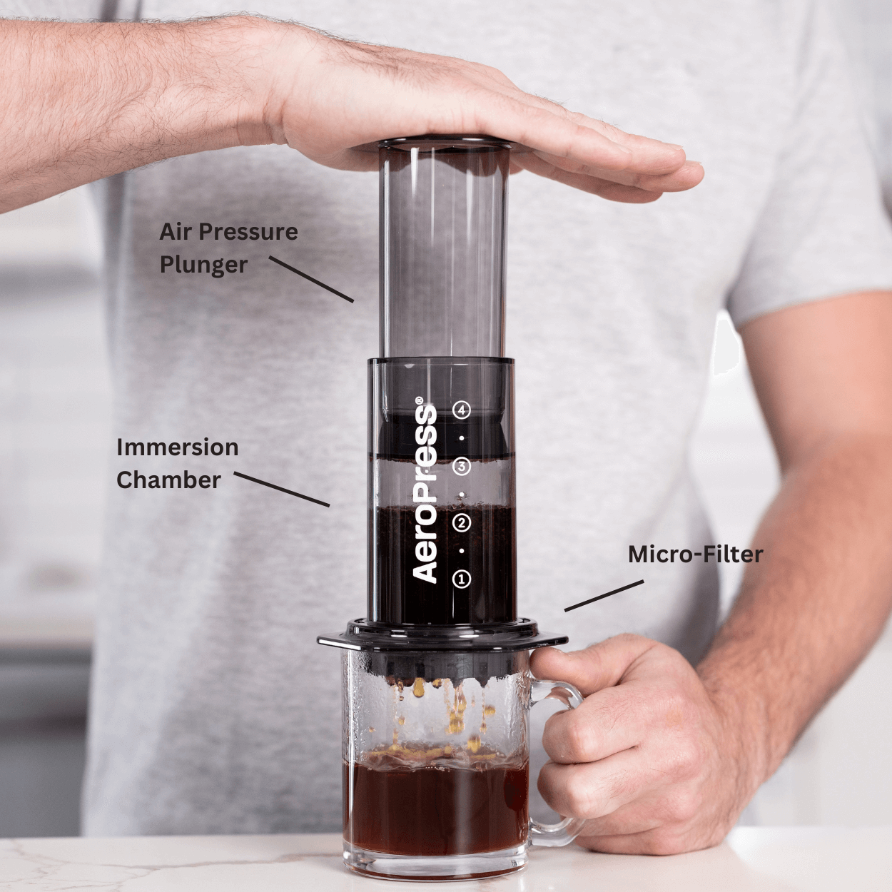 AeroPress Coffee Maker - Clear