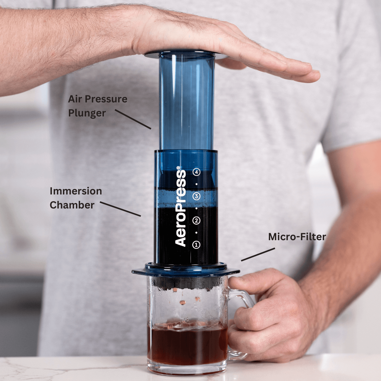 AeroPress Coffee Maker - Clear