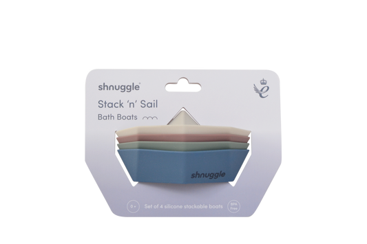 Shnuggle Stack and Sail Bath Boat Toys