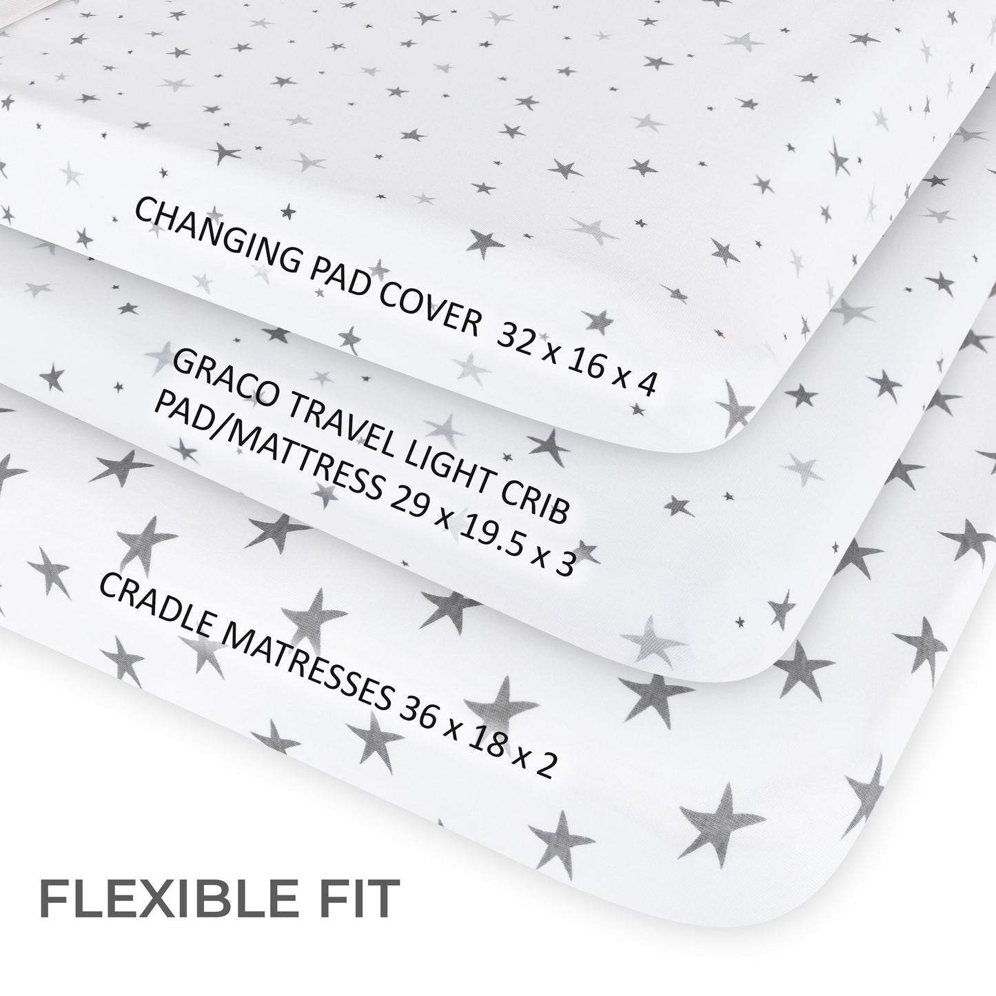 Waterproof Changing Pad Cover | Cradle Sheet Set