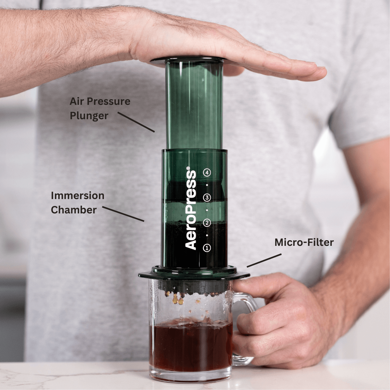 AeroPress Coffee Maker - Clear