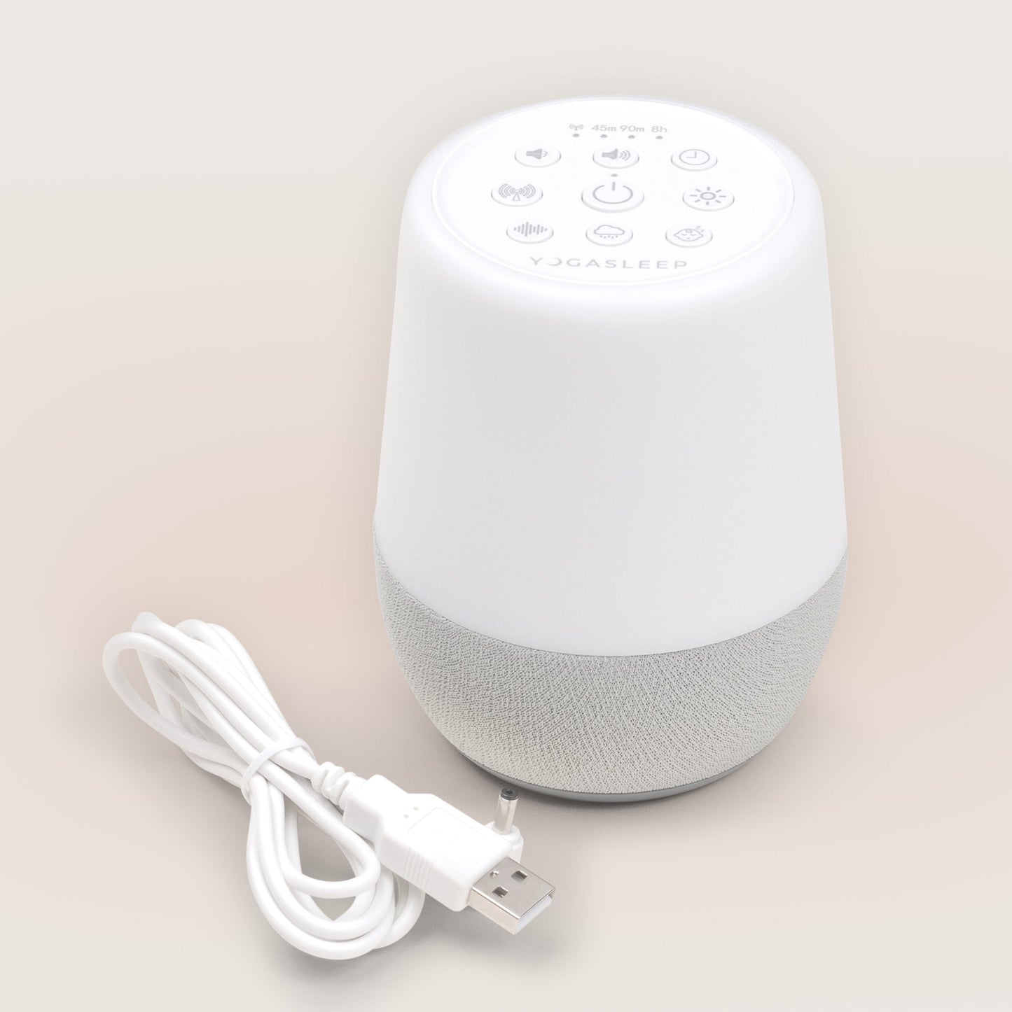 Duet White Noise Machine with Night Light and Wireless Speaker