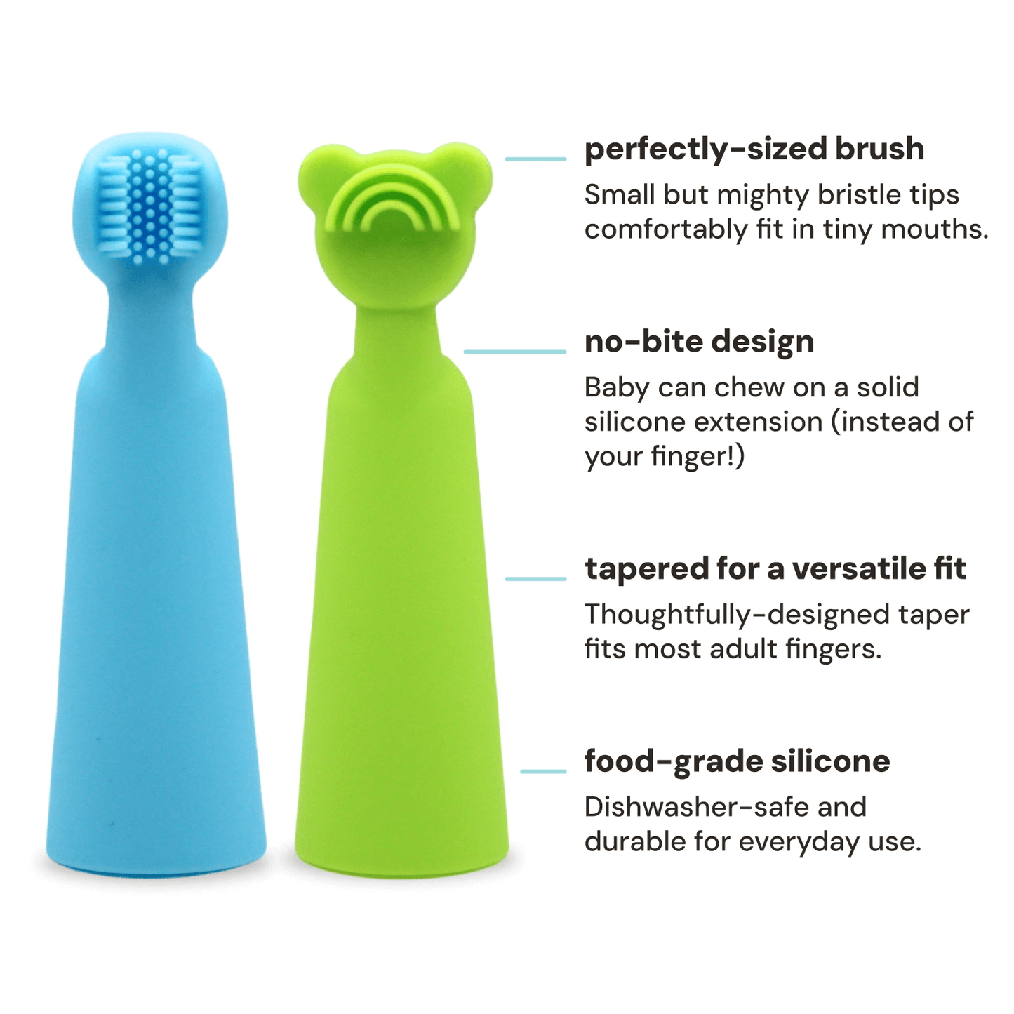 Finger Brush and Tongue Scraper