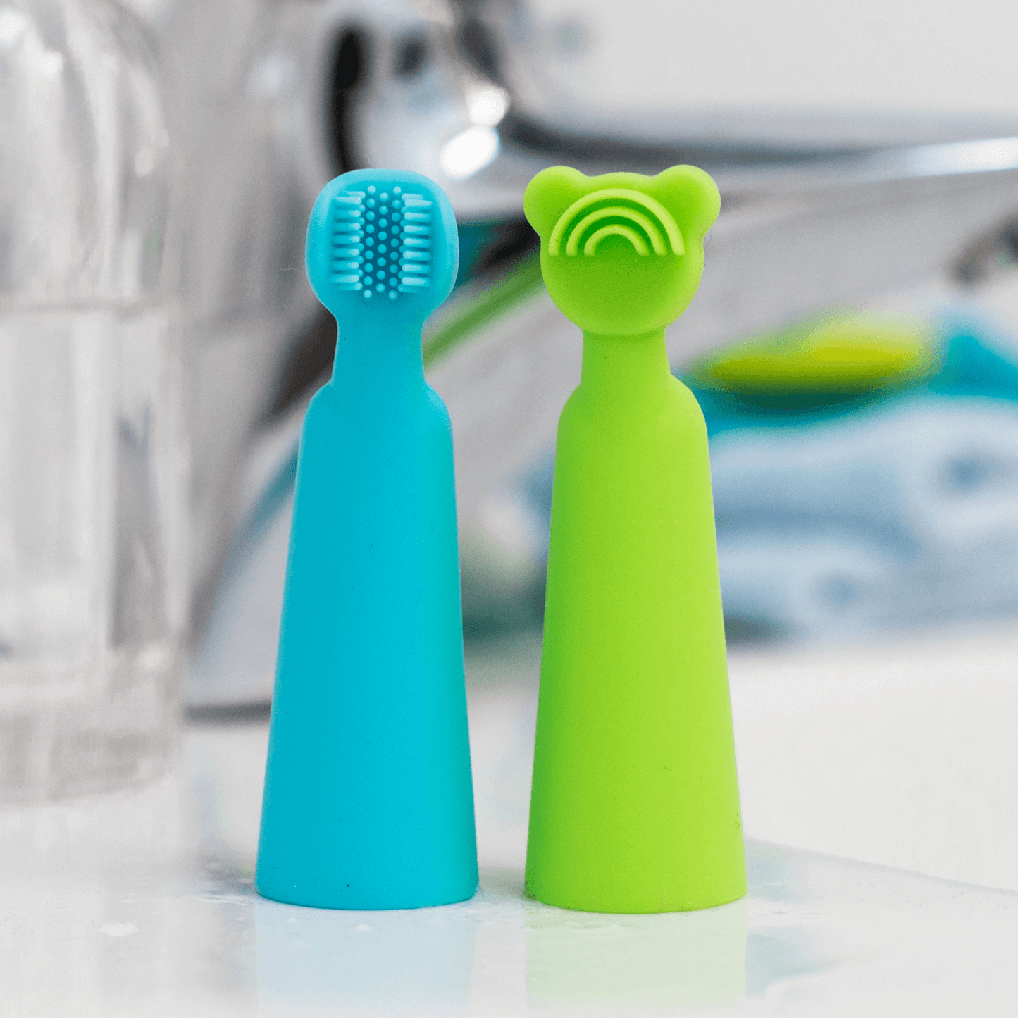 Finger Brush and Tongue Scraper