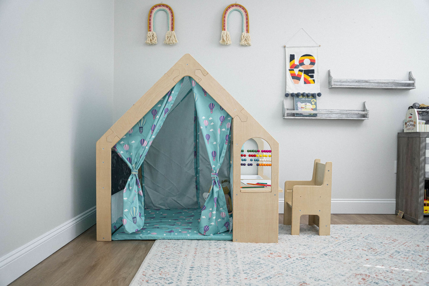 Playhouse & Sensory Desk