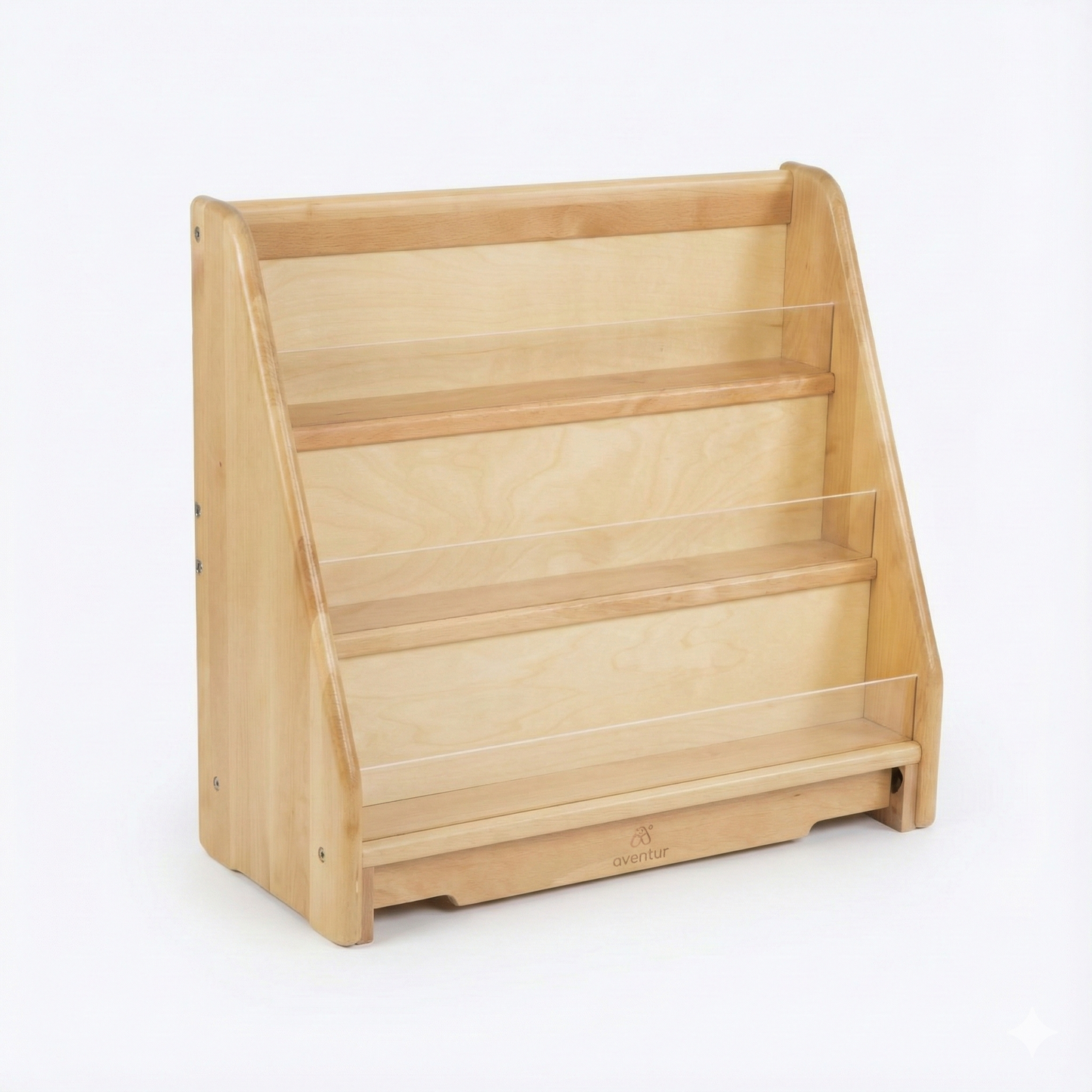 Wooden Classroom Bookshelf – 3 Tier Front-Facing Display | 22.4" H x 25" W x 11" D