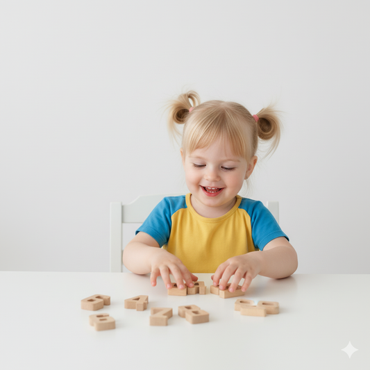 Montessori Wooden Number Height Blocks