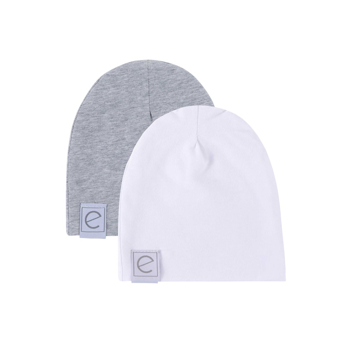 2 Pack Jersey Cotton Beanie Hat Set