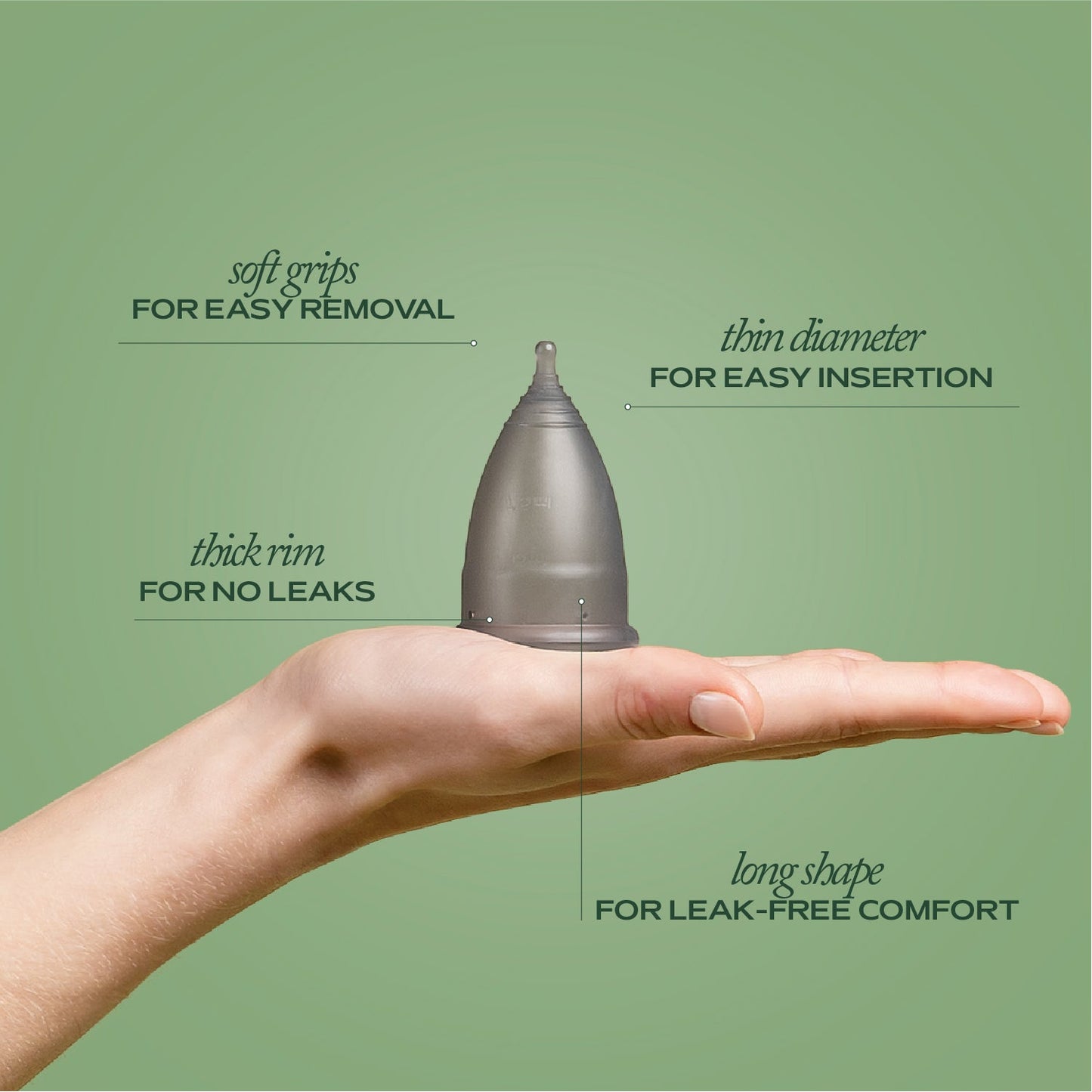 Charcoal Menstrual Cup