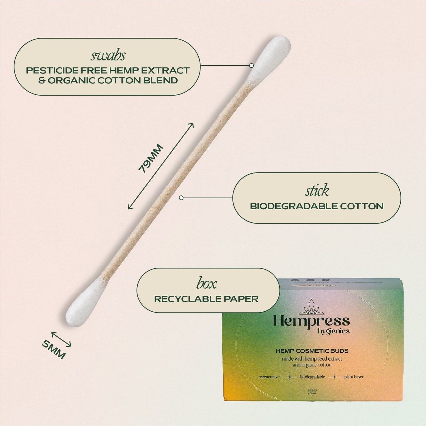 Organic Swabs 4 Pack