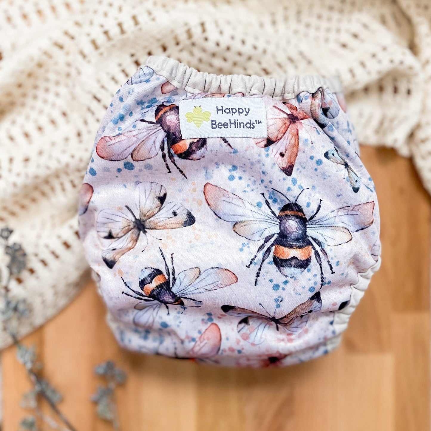 The "Bally"  Newborn Diaper Cover by Happy BeeHinds - Prints