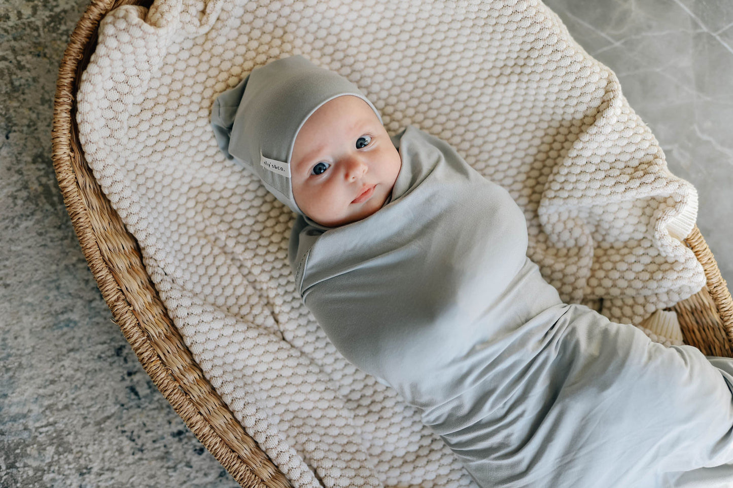 Modal Swaddle & Beanie Set in Gift Box