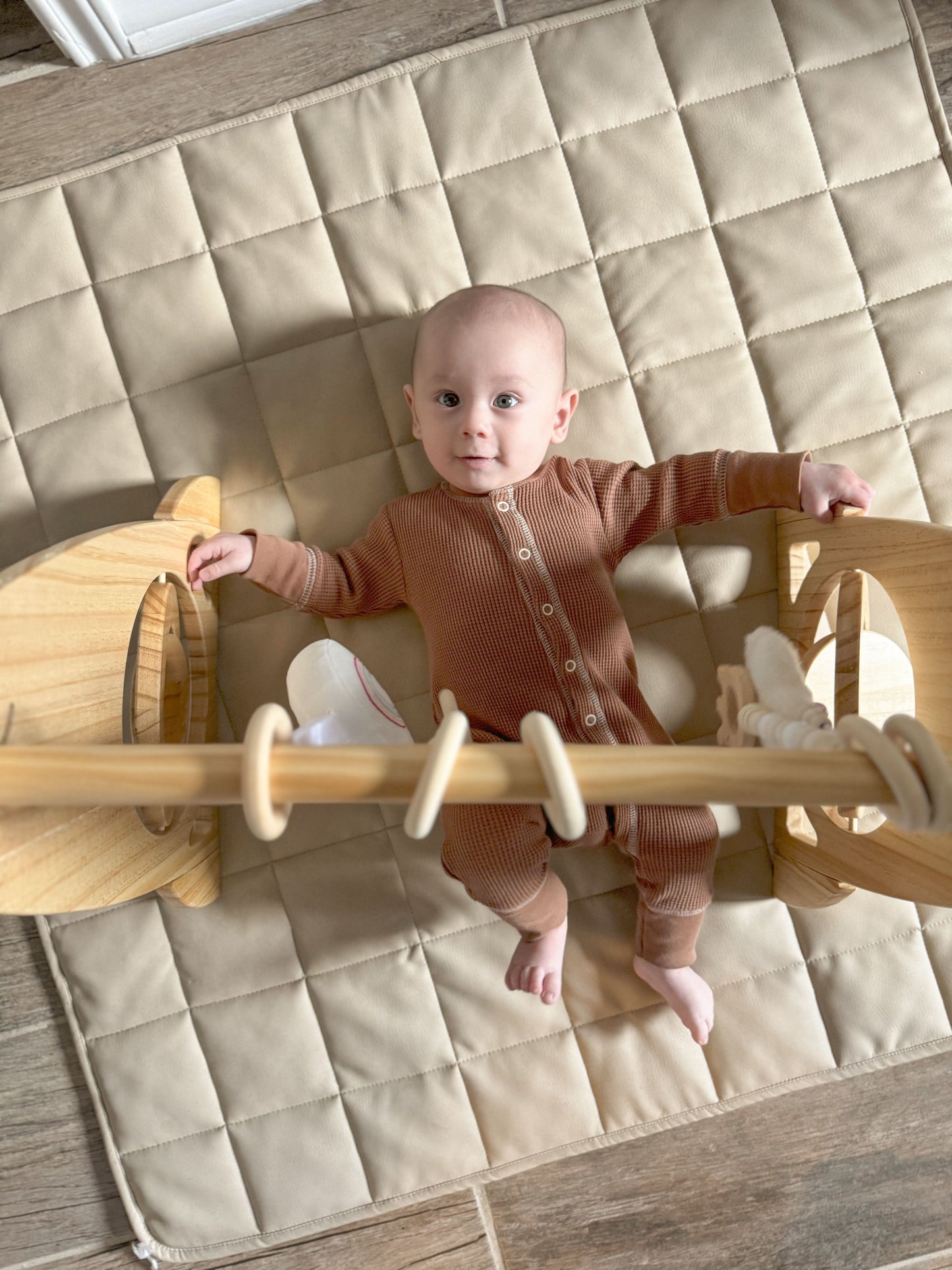 Lilac Wooden Baby Gym